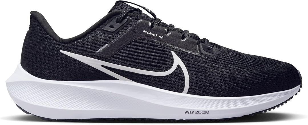 Nike Herren Air Zoom Pegasus 40 Sneaker 40.5 EU Black White Iron Grey, 40.5 EU Black White Iron Grey