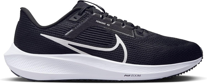 Nike Herren Air Zoom Pegasus 40 Sneaker 40.5 EU Black White Iron Grey, 40.5 EU Black White Iron Grey