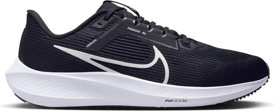 Nike Herren Air Zoom Pegasus 40 Sneaker 40.5 EU Black White Iron Grey, 40.5 EU Black White Iron Grey