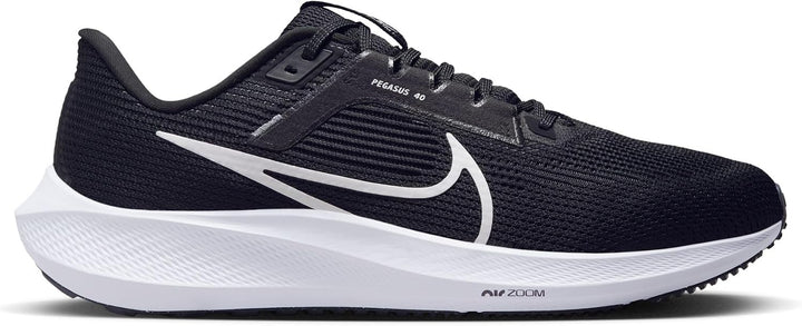 Nike Herren Air Zoom Pegasus 40 Sneaker 40.5 EU Black White Iron Grey, 40.5 EU Black White Iron Grey