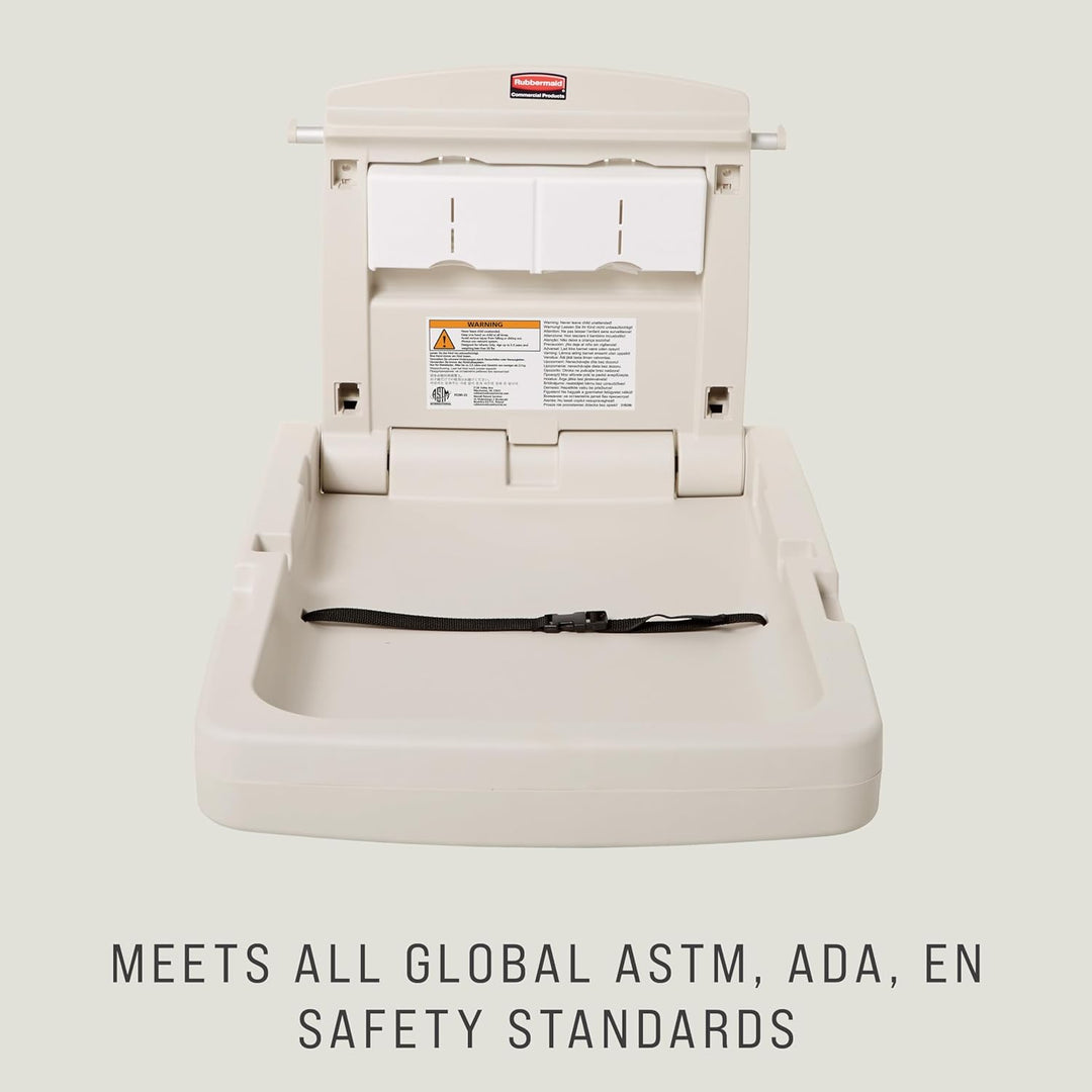 Rubbermaid Commercial Products FG781988LPLAT Vertikale Baby-Wickelstation Modern, Modern