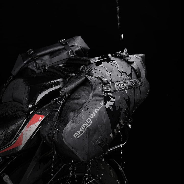 Rhinowalk Motorrad-Satteltaschen Gepäckträgertasche 28L (14L*2) wasserdichte Anti-Vibrations-Motorse