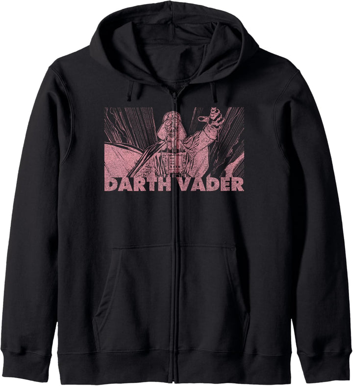 Stars Wars Darth Vader Pink Hue Stamp Kapuzenjacke