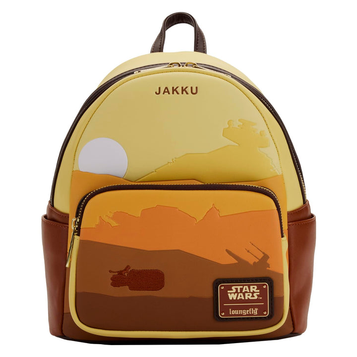 Loungefly Star Wars Lands Jakku Damen Schultertasche mit doppeltem Riemen, mehrfarbig, Einheitsgröss
