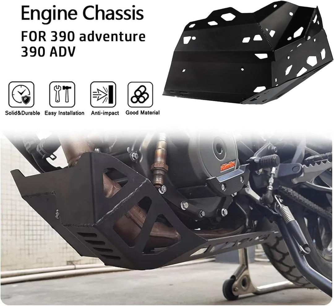 YIEBA Motorrad Aluminium Zubehör für Schutzabdeckungen für Skid Plate Bash Frame Guard Für 390 Adven