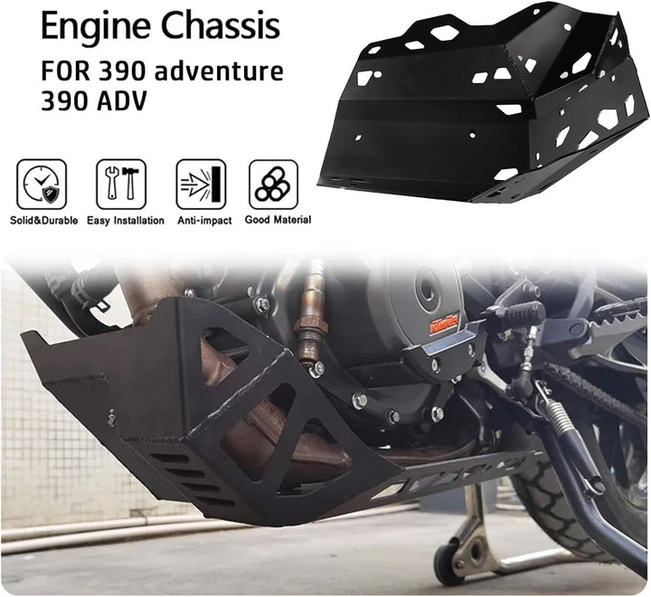YIEBA Motorrad Aluminium Zubehör für Schutzabdeckungen für Skid Plate Bash Frame Guard Für 390 Adven