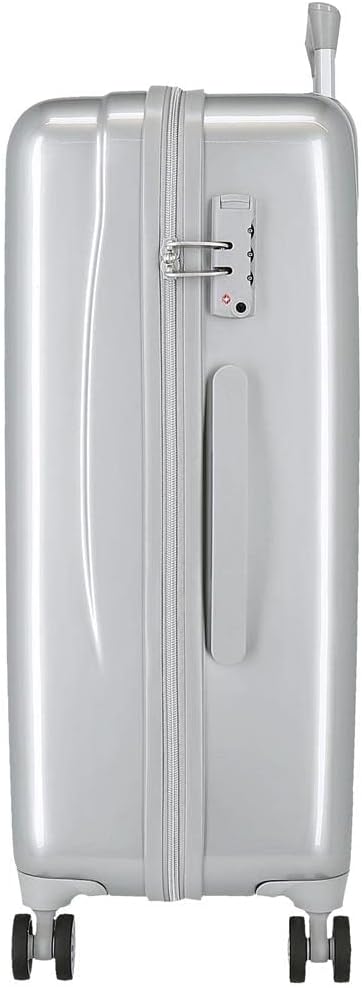 Disney Mickey 100 Kofferset Grau 55/68 cm Starres ABS Seitenkombinationsschloss 104L 6 kg 4 Doppelro