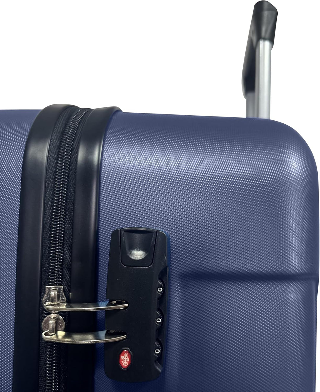Hartschalen-Koffer Reisekoffer ABS Koffer (Handgepäck-Mittel-Gross-Set) 4 Doppel-Rollen Trolley (Dun