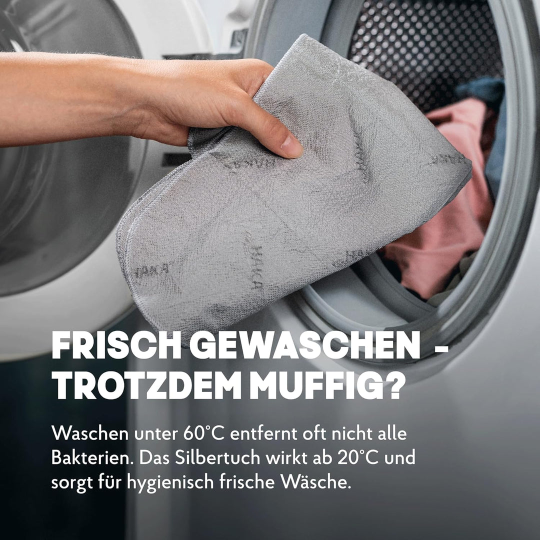 HAKA Silbertuch, gegen Bakterien und Schweiss, ab 20 Grad, geeignet für Allergiker