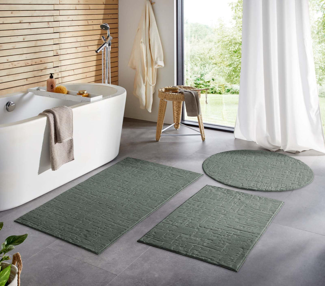 Taracarpet Badematte Badvorleger Homestyle rutschfest waschbar Badezimmerteppich Badewannenmatte, Ba