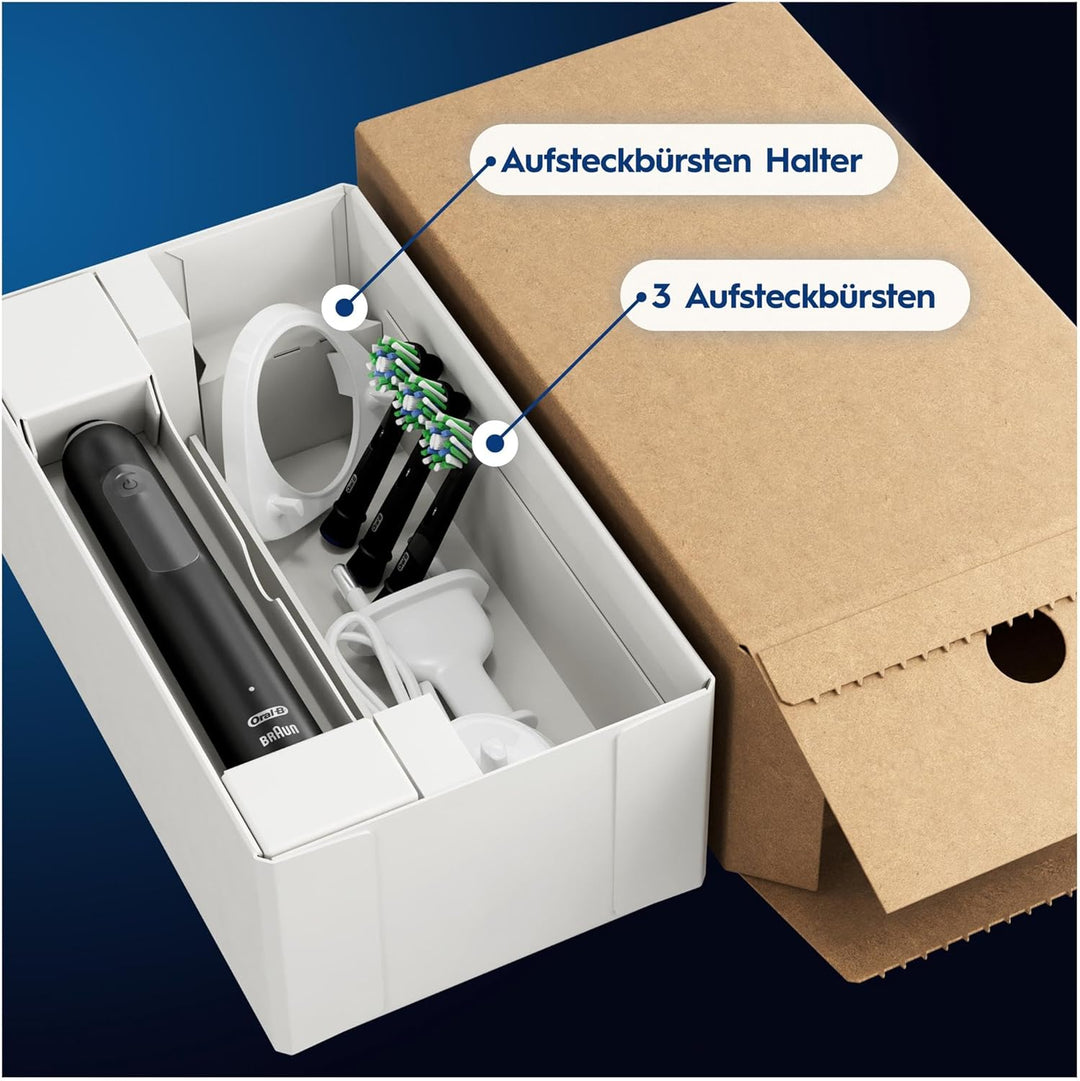 Oral-B Pro Series 3 Plus Edition Elektrische Zahnbürste, 3 Aufsteckbürsten, mit visueller 360° Andru