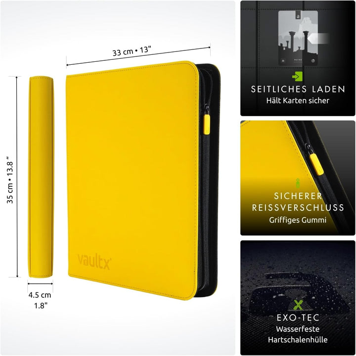 Vault X Premium Exo-Tec XL Zip Binder - 12 Pocket XL Trading Card Album Ordner - 624 Side Loading Po