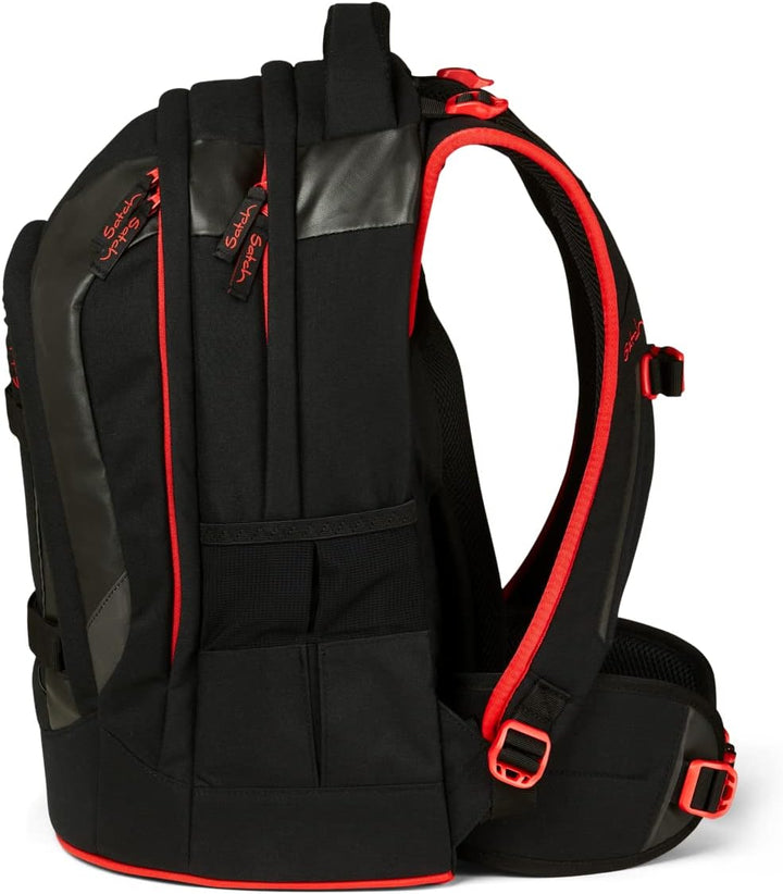 Satch Pack Pencil Slider Edition Schulrucksack Set 3tlg. mit Sporttasche (Fire Phantom), Fire Phanto