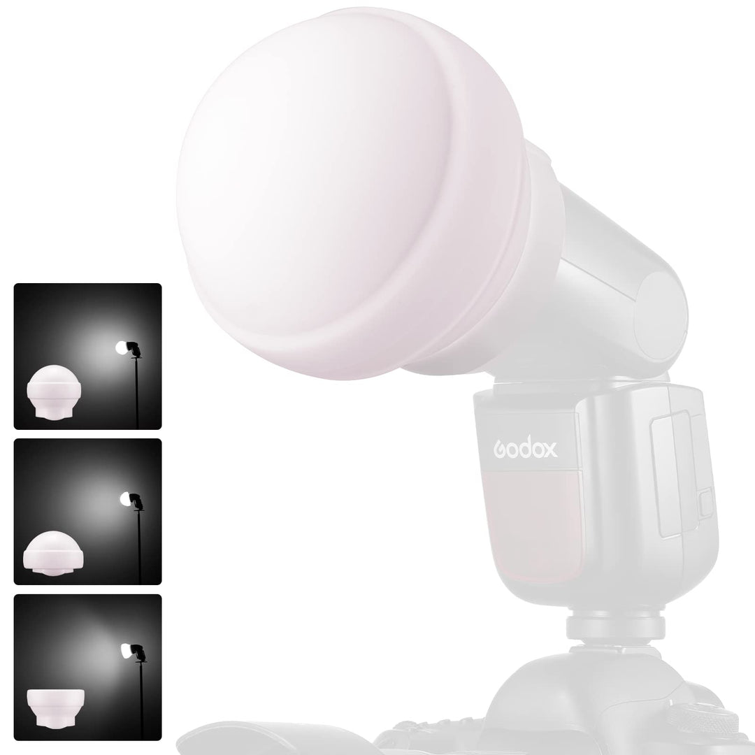 Godox AK-R22 Diffusion Dome,Zusammenklappbarer Lichtformer aus Silikonmaterial,für Godox Rundkopfbli