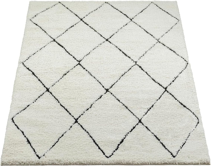 the carpet Velvet eleganter Designer Teppich Wohnzimmer, weicher &amp; pflegeleichter Hochflor Wohnzimme