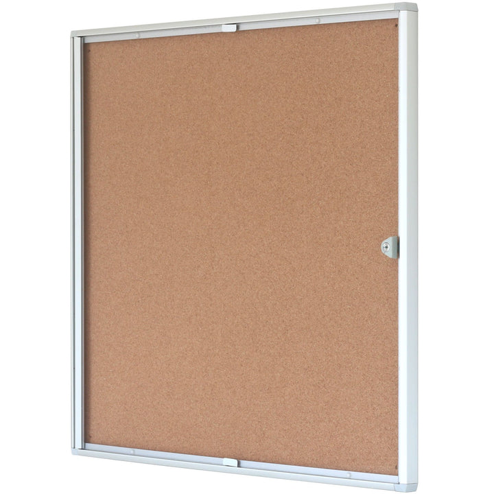 kaufdeinschild Kork Schaukasten Turin 3 x A4 (660 x 310mm) Schaukasten Plakatschaukasten abschliessb