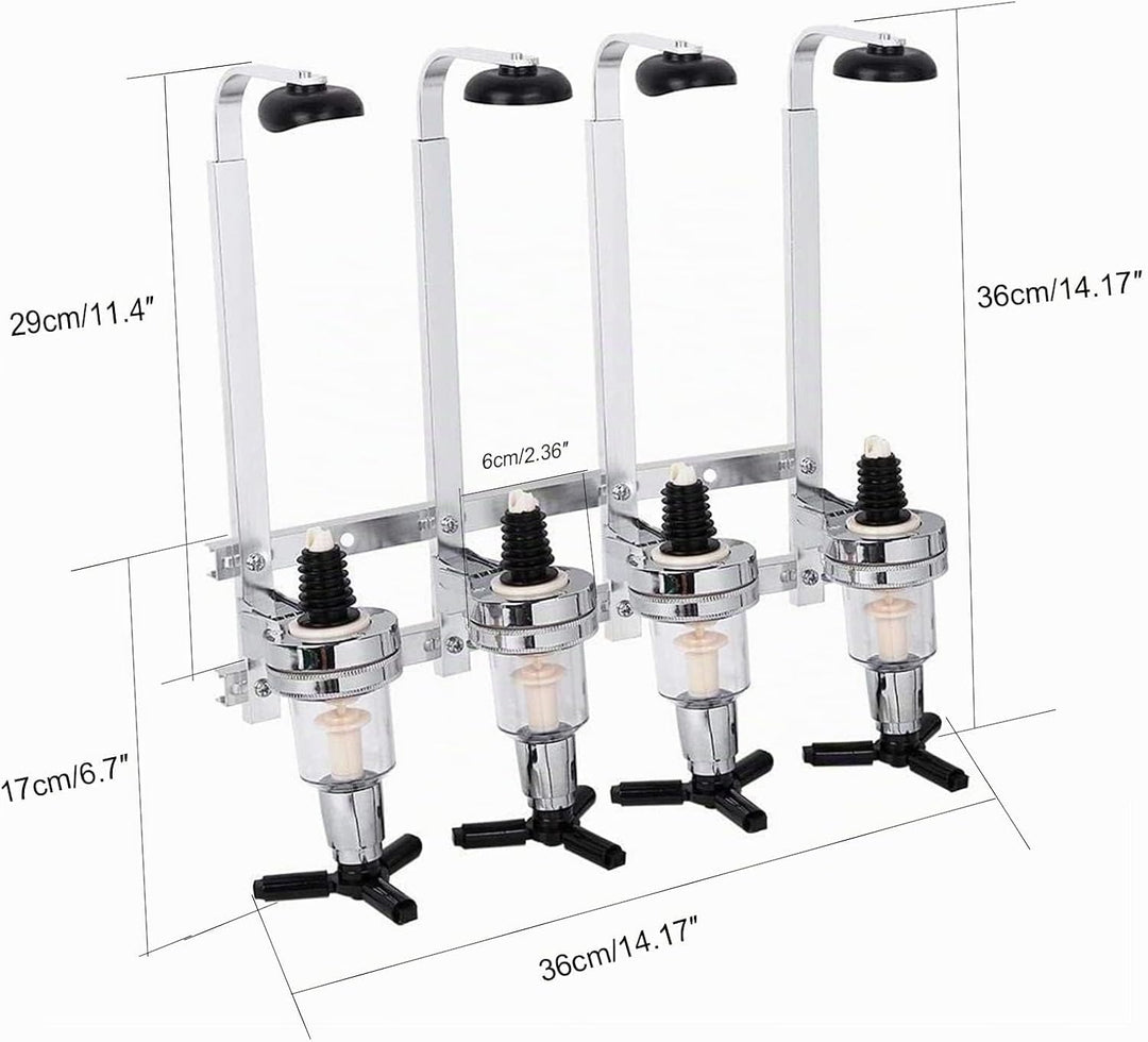 Flaschenhalter Wand und Dosierer, Baroptik für Homebar, Optik Spender für Spirituosen, Bar Butler Ge