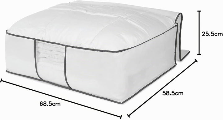 Compactor NEOTEX Bettdecken-Aufbewahrungstaschen Set von 3 - Aus 100% Polypropylen mit Transparentem