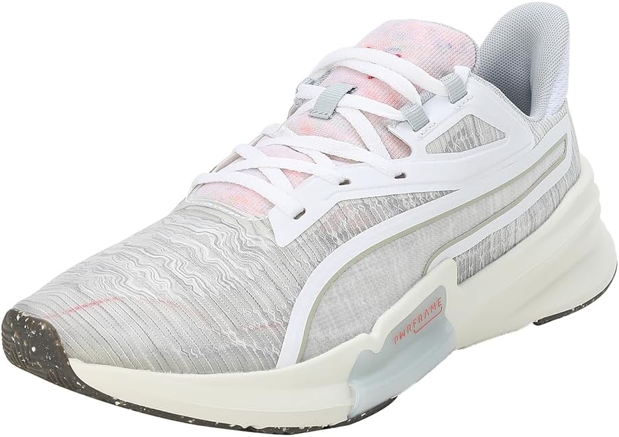 PUMA Herren Pwrframe Tr Re:Collection Gymnastikschuh, 40.5 EU Puma White Platinum Gray