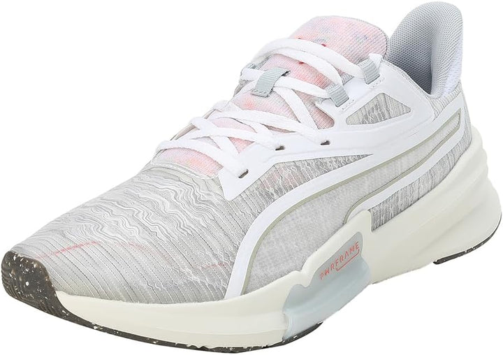 PUMA Herren Pwrframe Tr Re:Collection Gymnastikschuh, 40.5 EU Puma White Platinum Gray