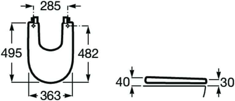 Roca Kompakt A8062AB00B Bide Supralit, Meridian-N Compact, weiss