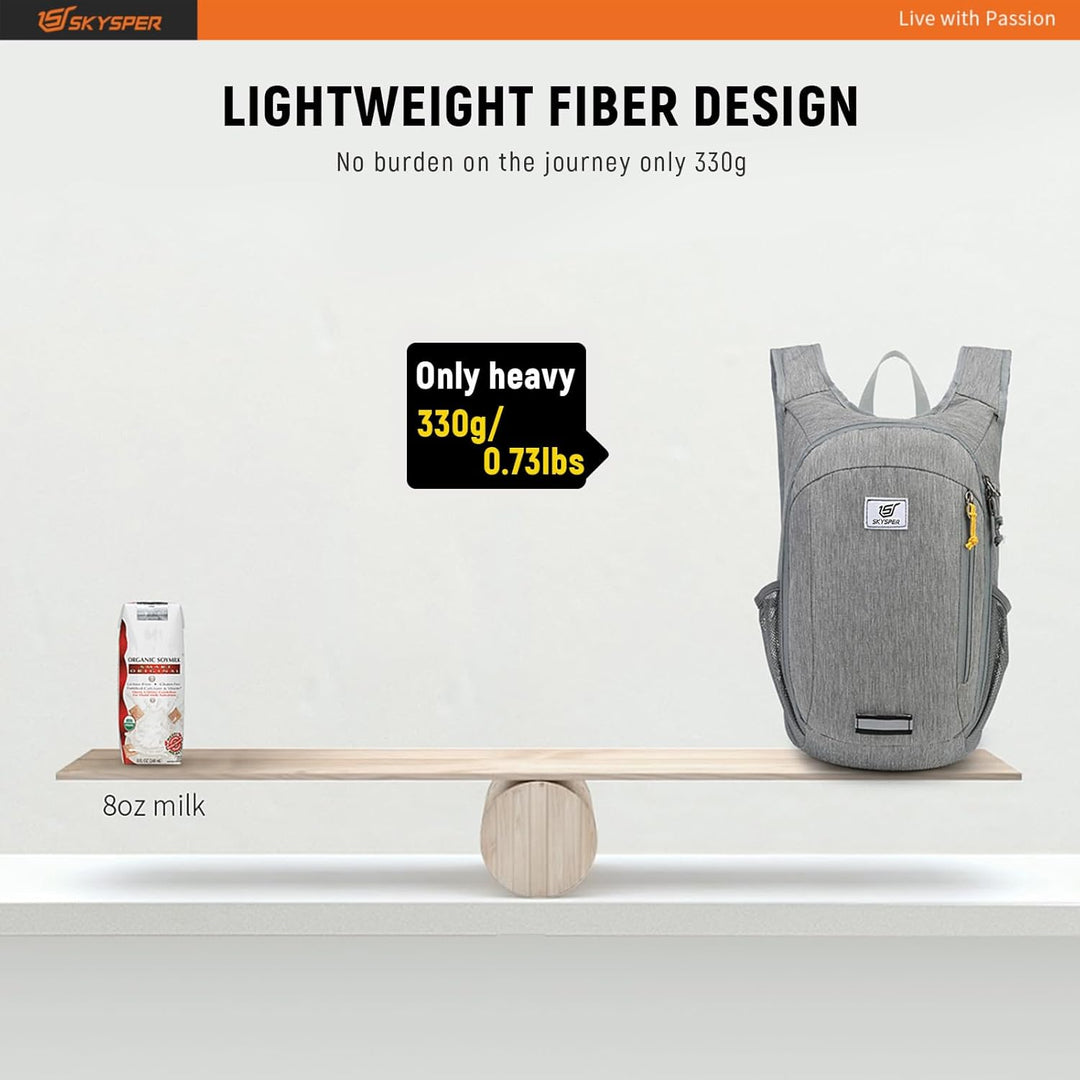 SKYSPER 10L/15L/20L Faltbarer Rucksack Ultraleicht Tagesrucksack Wasserfest Daypack Reiserucksack Wa