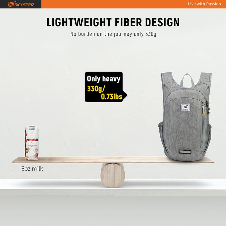 SKYSPER 10L/15L/20L Faltbarer Rucksack Ultraleicht Tagesrucksack Wasserfest Daypack Reiserucksack Wa