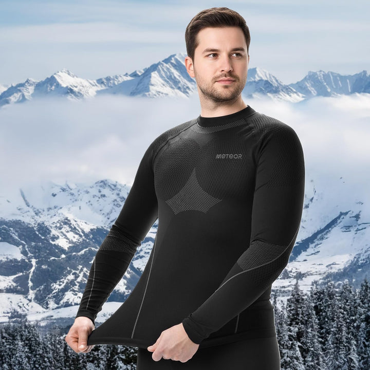 meteor® Thermounterwäsche Herren Funktionswäsche Atmungsaktiv Set Thermoaktiv unterwäsche Thermounte