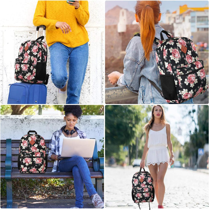 YAMTION Schulrucksack für Mädchen, Schultasche, Mädchen, Rucksack, Damen, Rucksack, Laptop, für Reis