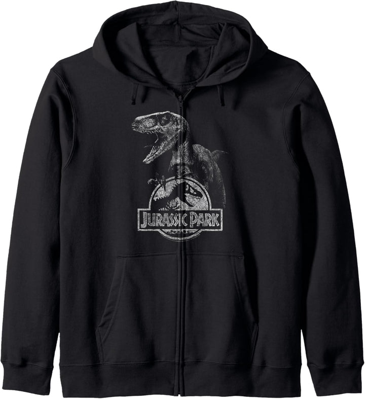 Jurassic Park Velociraptor Holding Logo Kapuzenjacke
