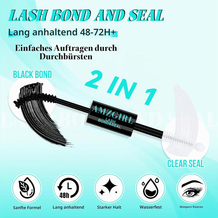 Lash Bond und Seal und Remover Kit Cluster Wimpern Kleber Entferner Wasserdicht DIY Wimpern Verlänge