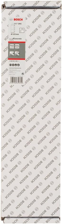 Bosch Professional Diamantnassbohrkronen (für Beton, 1 1/4 Zoll UNC, Ø: 122 mm, Zubehör für Diamantb