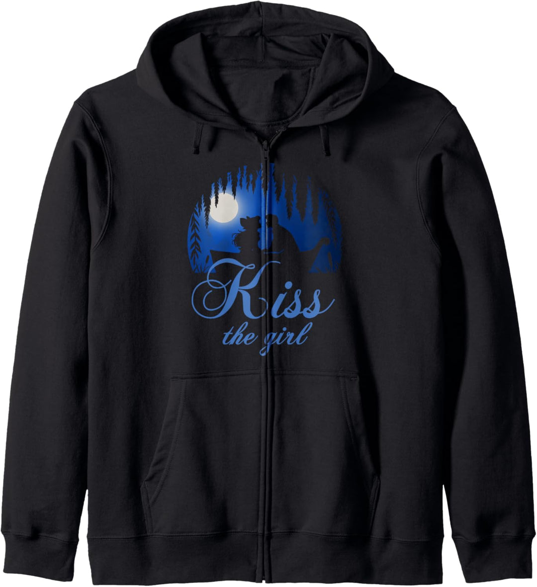 Disney Little Mermaid Ariel Eric Night Poster Kiss The Girl Kapuzenjacke