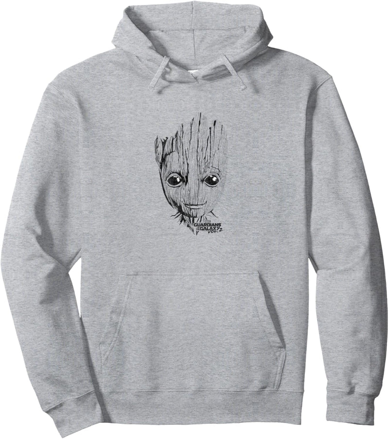 Marvel Guardians Vol. 2 Groot Lines Face Pullover Hoodie