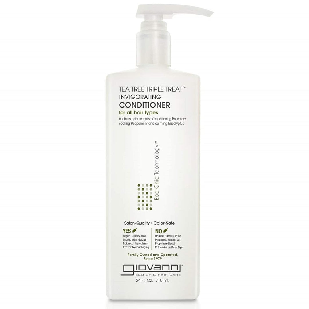 Giovanni Cosmetics Tea Tree Triple Treat Invigorating Conditioner, 24 Oz