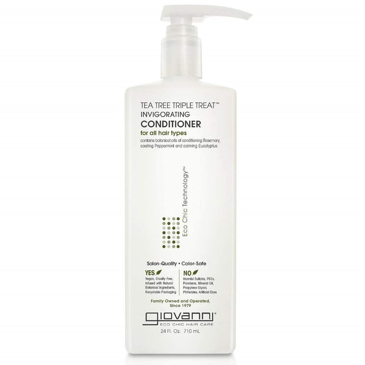 Giovanni Cosmetics Tea Tree Triple Treat Invigorating Conditioner, 24 Oz