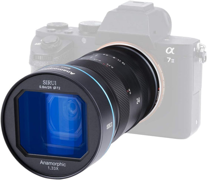 SIRUI 24 mm F2,8 1,33X Anamorphic Cine-Objektiv APS-C (M4/3-Mount) für GH5/GH6/BMPCC M4/3 Mount, M4/