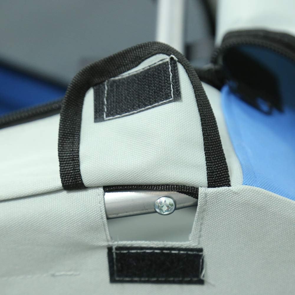 homewell Hund Fahrradanhänger Hundeanhänger Anhänger Hundetransporter blau, blau