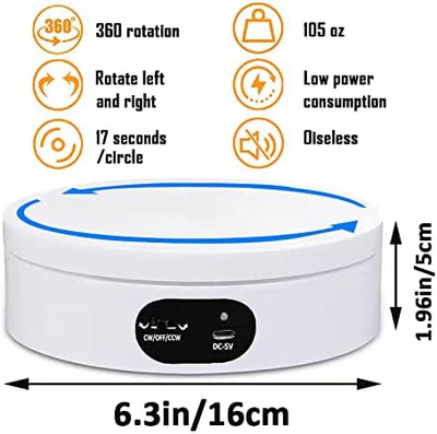 Drehteller Elektrisch, Displayständer Elektrischer 360-Grad-Drehteller Für Die Fotografie, Automatis