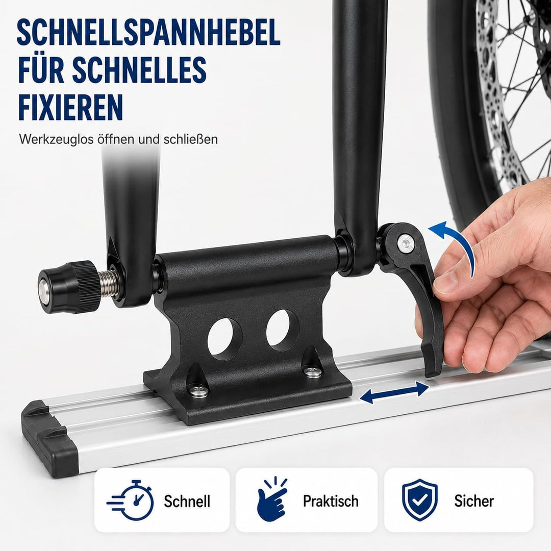 2 Stück Fahrrad Gabelhalterung mit Schnellspanner Aluminiumlegierun | Vorderradgabel Fester Clip, Fa