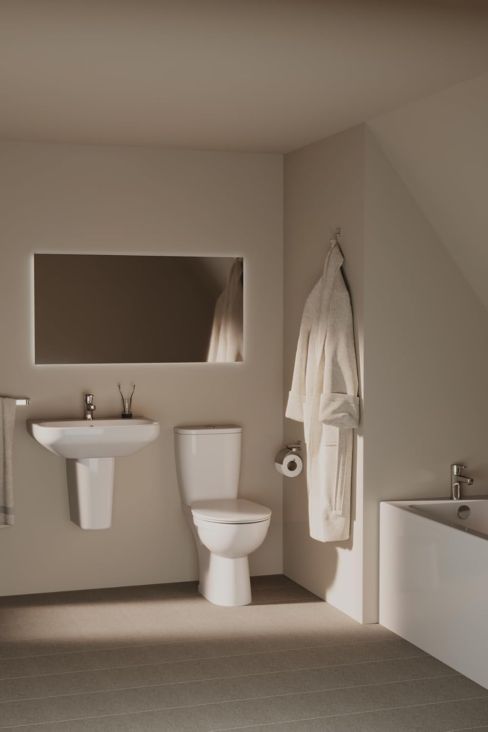 Ideal Standard E131601 Sandringham 21 normaler geschlossener WC-Sitz, weiss, Standard Close, Standar