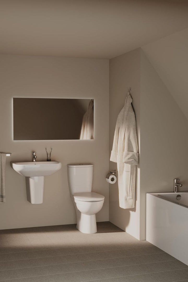 Ideal Standard E131601 Sandringham 21 normaler geschlossener WC-Sitz, weiss, Standard Close, Standar
