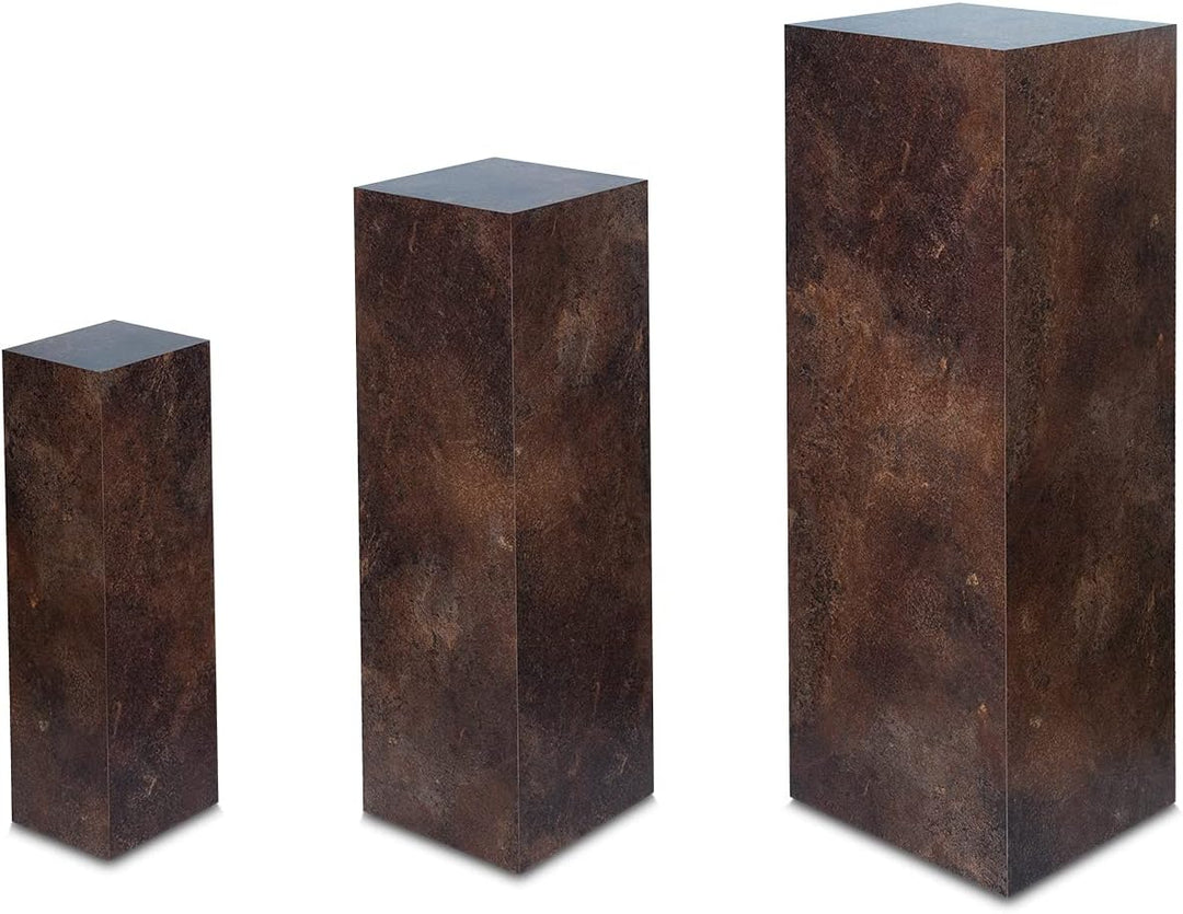Dekosäule innen/aussen, Säule/Podest/Sockel in 3 Grössen (Rost, Innensäule 100x33x33 cm) Innensäule