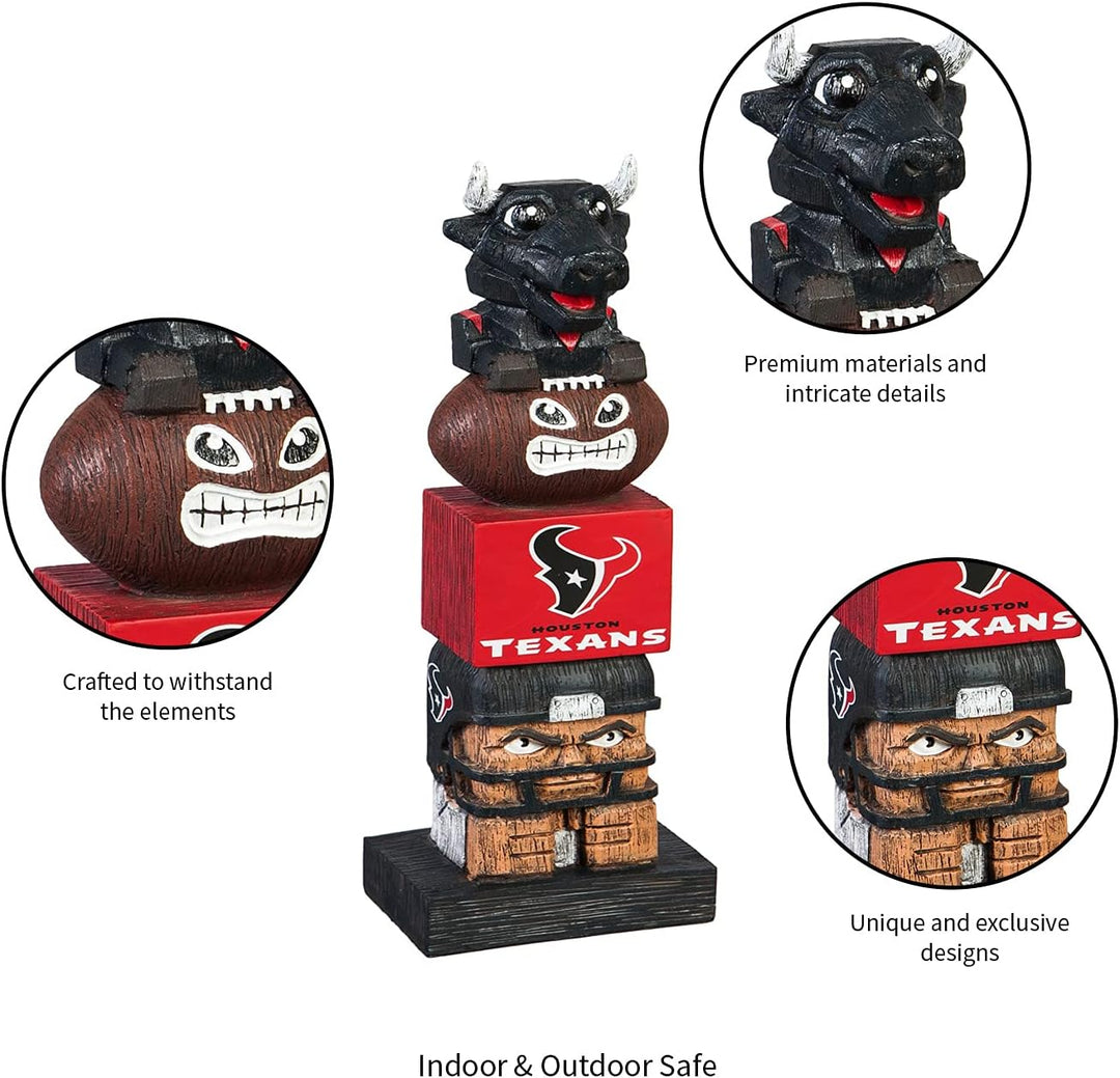 Team Sports America NFL Unisex NFL Tiki Totem Houston Texans 41 cm Houston Texans, Houston Texans 41