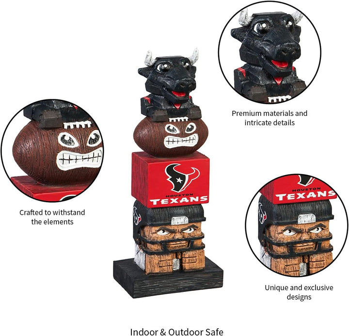 Team Sports America NFL Unisex NFL Tiki Totem Houston Texans 41 cm Houston Texans, Houston Texans 41