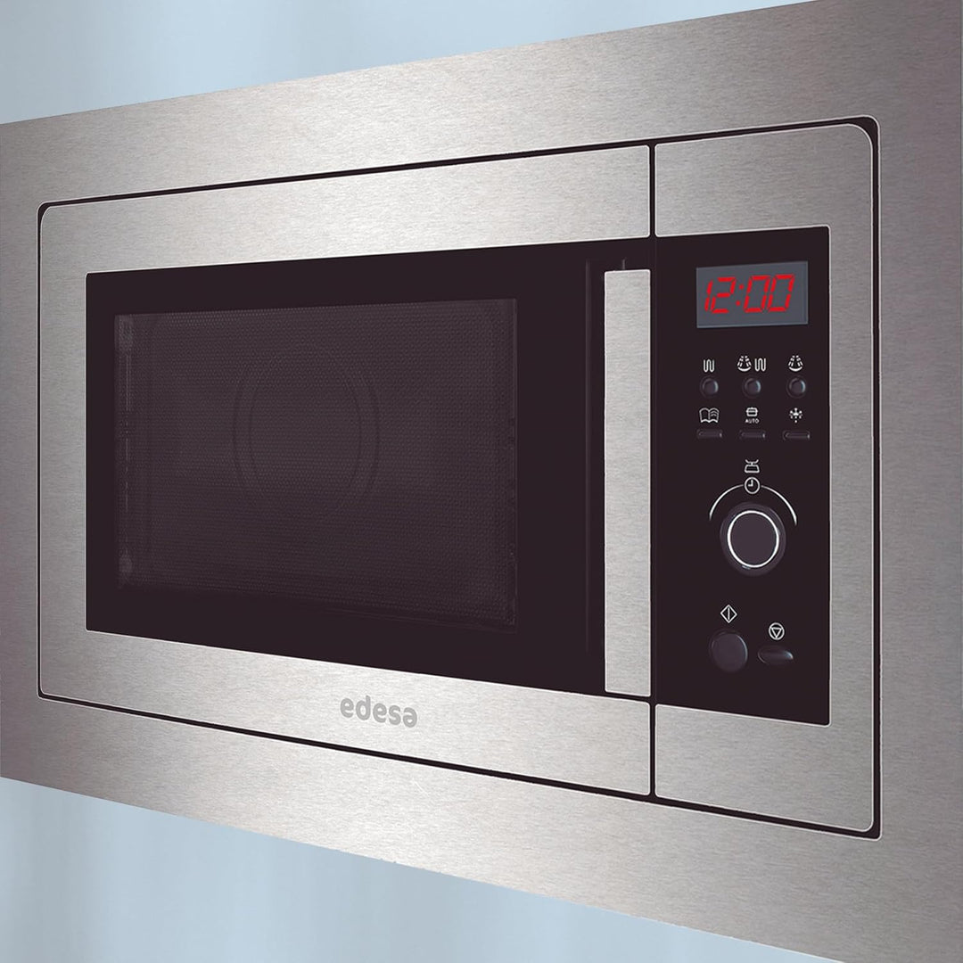 Edesa EMW-2020-IG X Einbau-Mikrowelle (integriert, Grillmikrowelle, 20 l, 700 W, Drehknöpfe, Edelsta