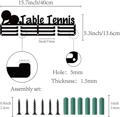 CREATCABIN Tischtennis Medaillen Aufhänger Halter Display Rack Medaillen Display Ständer Wandhalteru