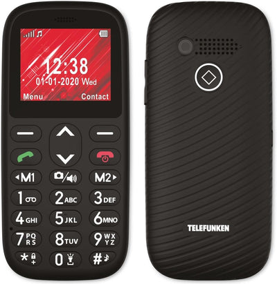 tech data españa s.l.unip. TELFONO MVIL S410 para Personas MAYORES/Negro TELEFUNKEN