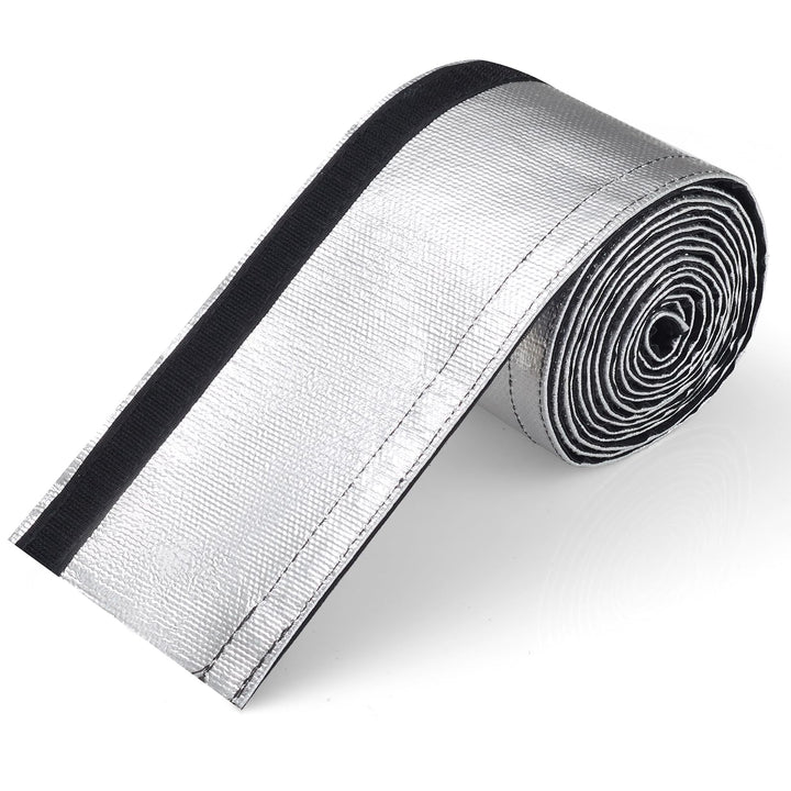 PAWBOSE Aluminisierte Hitzeschutzhülle 300 x 9.6 cm Hitzeschutz für Kraftstoffleitungskabel (ohne Ka