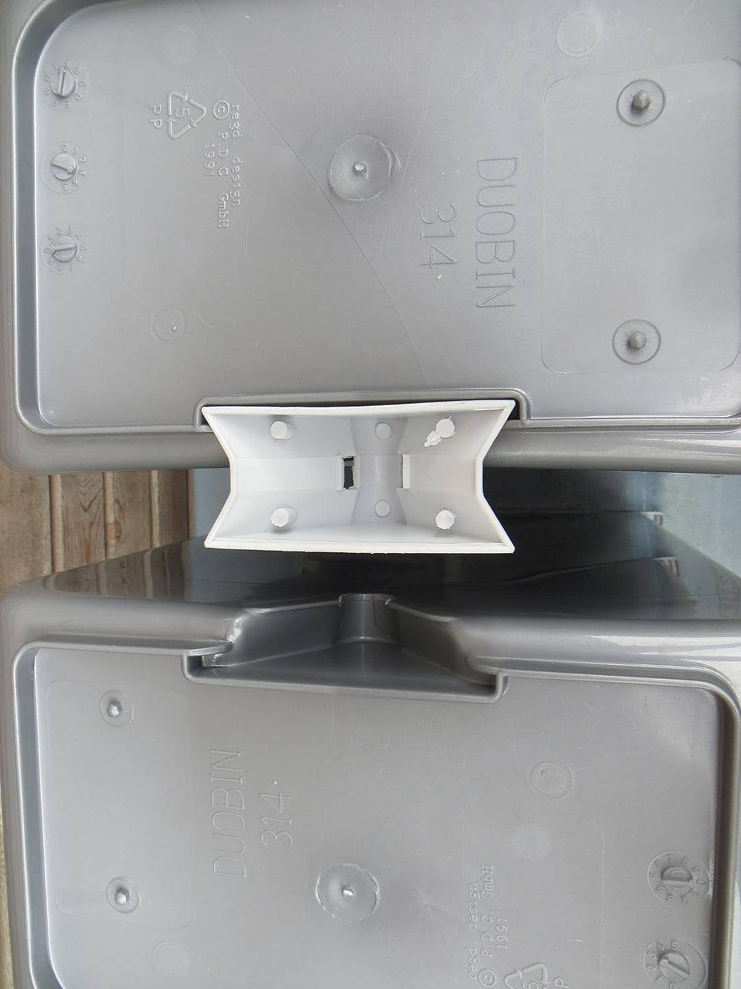 Alpfa Müllbehälter 2 x 30 L Duo Bin #3 - Made in Europe inkl. 2